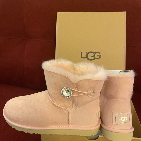 UGG Shoes - NWT UGG Mini Bling Boot Pink Size 8